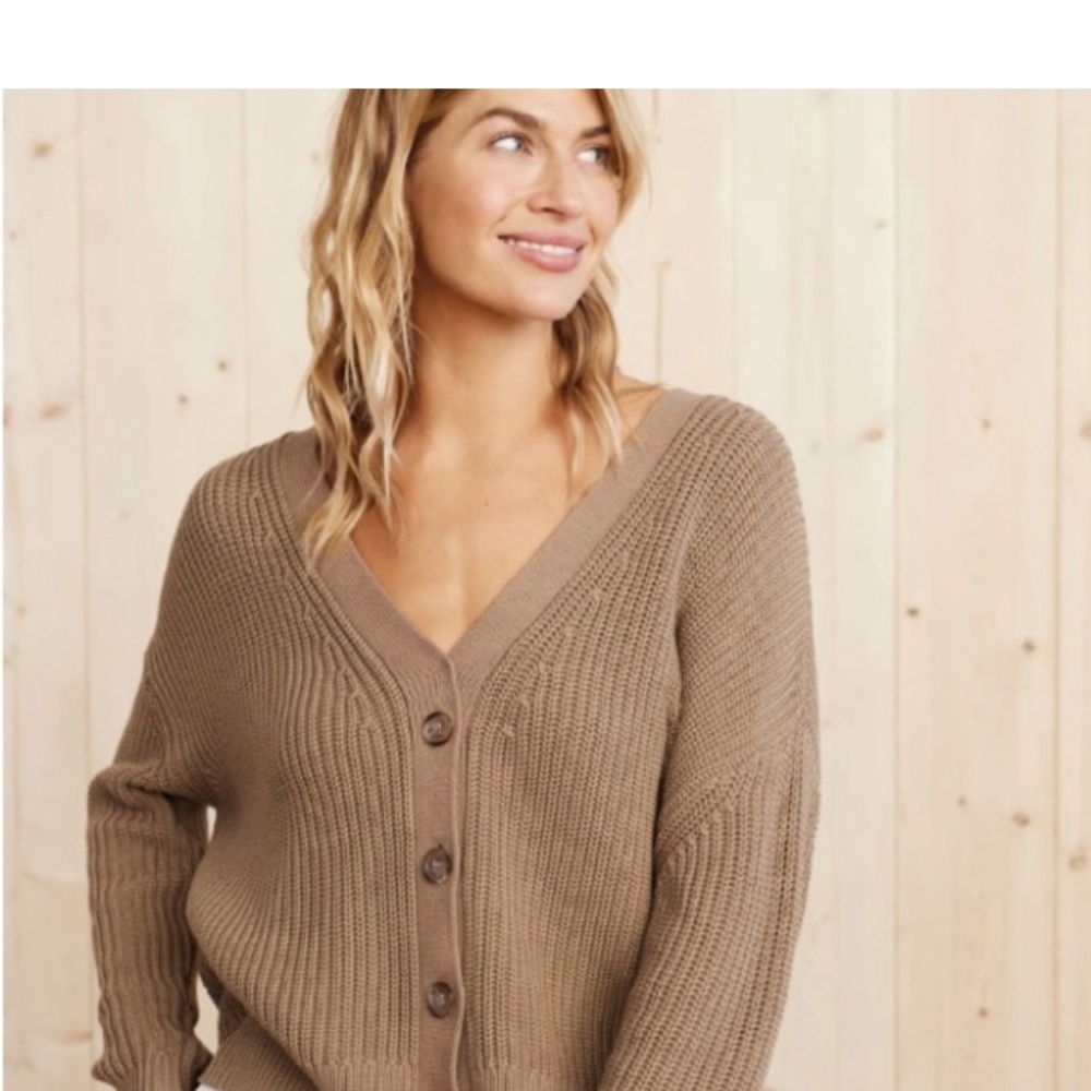 Jenni kayne cotton cropped cocoon sweater